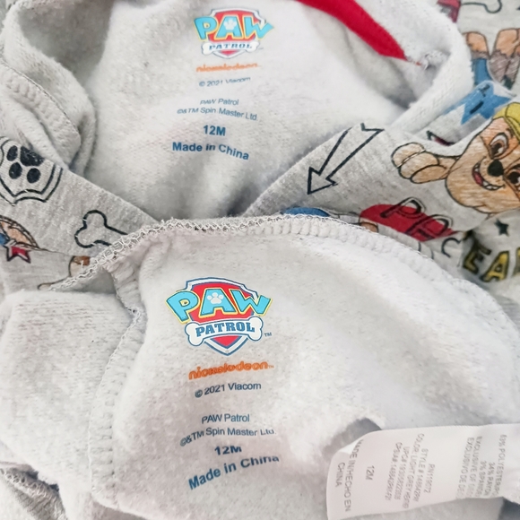 Nickelodeon Paw Patrol Jogger Set SZ 12 Months - Picture 8 of 8